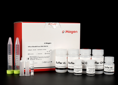 Isolation total DNA from 2ml blood and 200mg tissue using Midi column
