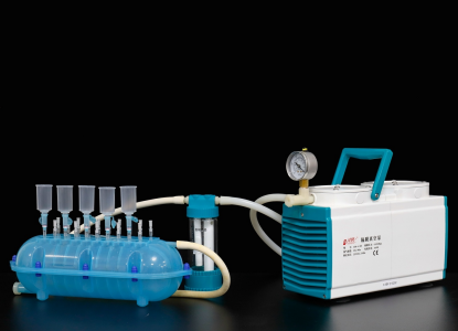 20 channel suction filter box, anti-corrosion diaphragm vacuum pump and buffer bottle